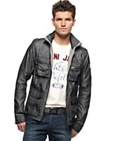 Armani Jeans Jacket, Multi Front Pockets with Zip Detail Jacket