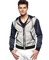 Armani Jeans Jacket, Full Zip Jacket with Hood 
