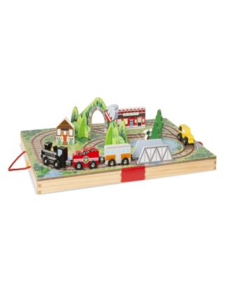 Melissa and Doug Take-Along Railroad image number null