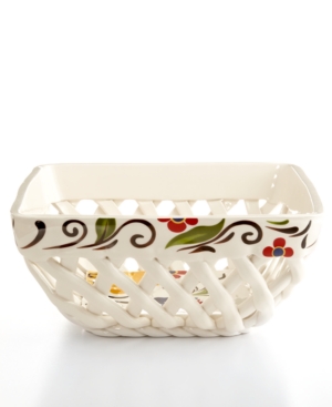 Vida By Espana Dinnerware Jardine Square Bread Basket 24 99