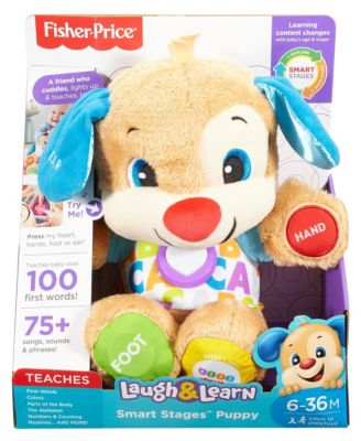 Fisher-Price Plush Baby Toy With Lights And Smart Stages Learning Content,  Laugh & Learn Puppy