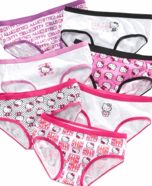 UPC 045299008894 product image for Hello Kitty Girls' or Little Girls' 7-Pack Cotton Hipster Panties | upcitemdb.com