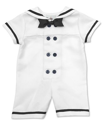 ... Baby Set, Baby Boys Nautical Sailor Romper with Hat - Kids - Macy's