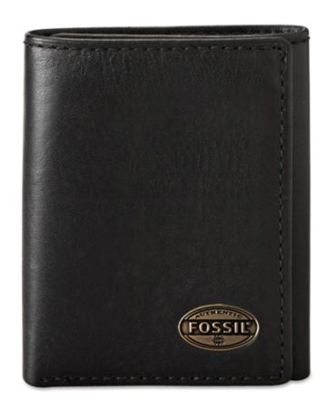 Fossil Estate Zip Trifold Wallet - Accessories & Wallets - Men - Macy&#39;s
