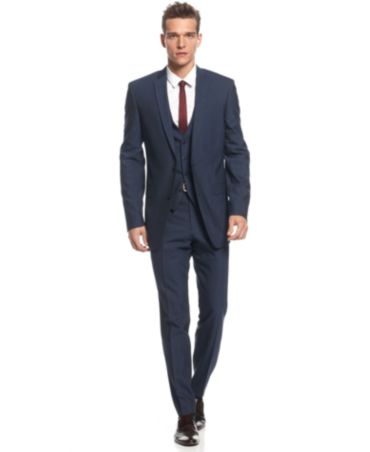 ... Blue Slim-Fit Suit Separates - Suits  Suit Separates - Men - Macy's