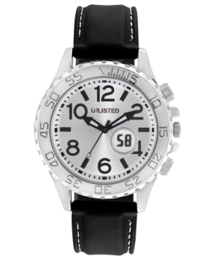 UPC 020571098749 product image for Unlisted Watch, Men's Black Plastic Strap 43mm UL1246 | upcitemdb.com