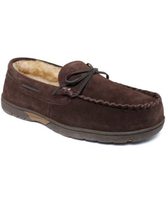 macy's men's leather slippers
