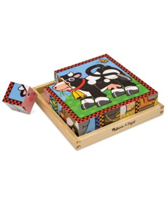 Melissa and Doug Kids Toy, Farm Cube Puzzle image number null