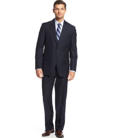 Alfani Navy Solid Suit - Suits  Suit Separates - Men - Macy's