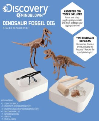 Discovery MindBlown Toy Dinosaur Excavation Kit Skeleton 3D Puzzle - STEM image number null