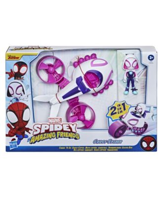 Spidey and His Amazing Friends SAF 2 in 1 Copter Cycle Playset