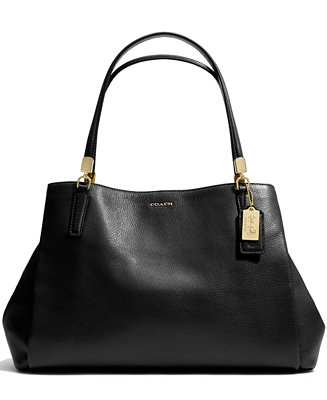 COACH MADISON CAFE CARRYALL IN LEATHER - COACH - Handbags & Accessories - Macy&#39;s