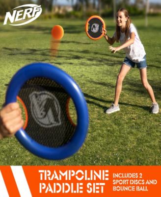 Nerf Trampoline Paddle Ball and Frisbee Set image number null