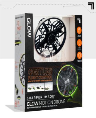 Sharper Image Glow Motion Rechargeable Gesture-Control Indoor Stunt Drone image number null