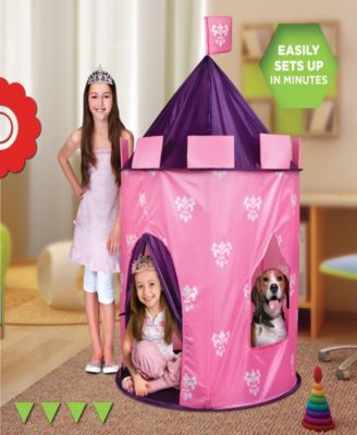 Discovery Kids Play Princess Castle Hideaway Tent, Set of 6 image number null