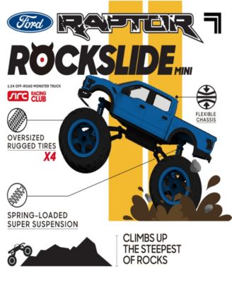 Remote Control Rockslide Monster Truck Ford F150 Racing Toy Car image number null