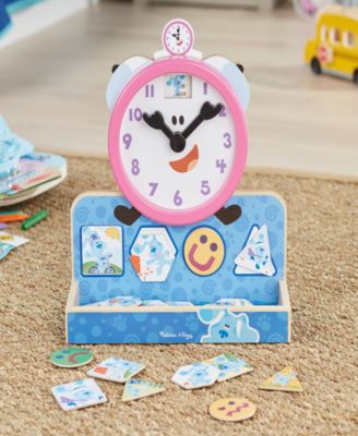 CLOSEOUT! Melissa and Doug Blues Clues You Tickety Tock Magnetic Clock, 31 Piece image number null