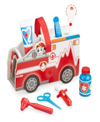 Melissa and Doug Paw Patrol Marshall's Rescue 14 piece Caddy Play Set image number null