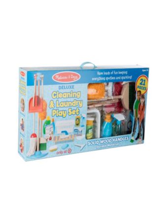 Melissa and Doug Deluxe Cleaning Laundry Play Set, 21 Piece image number null