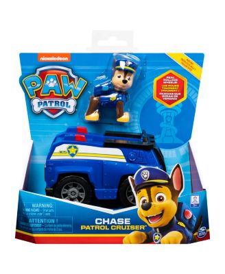 PAW Patrol Chase?s Patrol Cruiser Vehicle with Collectible Figure for Kids Aged 3 and Up image number null