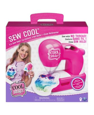 Cool Maker, Sew Cool Sewing Machine with 5 Trendy Projects and Fabric Set, 8 Piece for Kids 6 Aged and Up