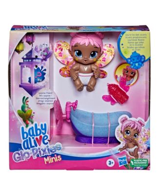 CLOSEOUT! Baby Alive GloPixies Minis Bubble Sunny Doll image number null