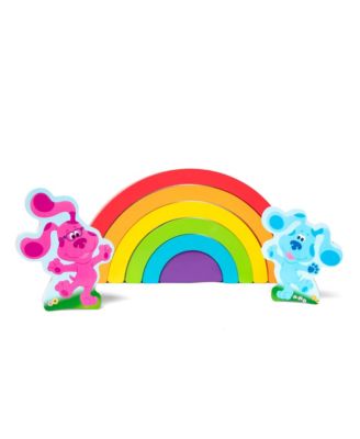 Melissa and Doug Blues Clues Rainbow Stacker Puzzle, Set of 9 image number null