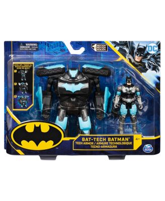 Batman 4-inch Batman Action Figure with Transforming Tech Armor, Kids Toys for Boys Ages 3 and Up image number null