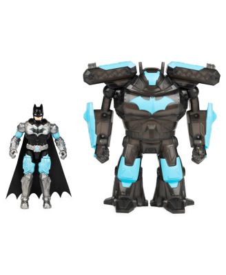 Batman 4-inch Batman Action Figure with Transforming Tech Armor, Kids Toys for Boys Ages 3 and Up