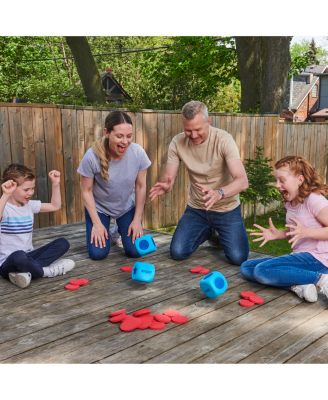Giant Passplay: The Game of Left Center Right, The Classic Dice Game with Big, Oversized Dice for Kids, Families and Adults Ages 6 and up image number null