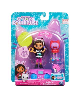 DreamWorks Gabby’s Dollhouse, Kitty Karaoke Set with 2 Toy Figures image number null