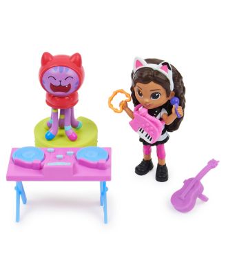 DreamWorks Gabby’s Dollhouse, Kitty Karaoke Set with 2 Toy Figures image number null