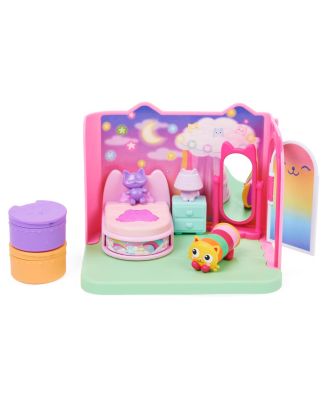 DreamWorks Gabby?s Dollhouse, Sweet Dreams Bedroom with Pillow Cat Figure