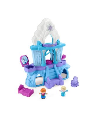 Disney Frozen Toy, Fisher-Price Little People Playset with Anna & Elsa Figures, Elsa’s Enchanted Lights Palace