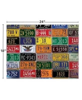 Vintage License Plates   500  Pc Puzzle image number null