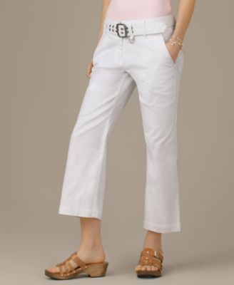 TOMMY HILFIGER Petites Belted Cropped Pant