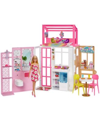 Barbie Doll with House, 19 Piece Set