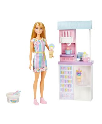 Barbie Ice Cream Shop Playset, 14 Piece Set image number null