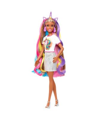Barbie Fantasy Hair Doll, 10 Piece Set