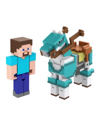 Minecraft Steve and Armored Horse Figures