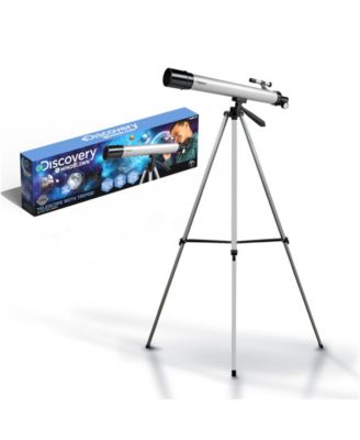 Discovery #MINDBLOWN Telescope with Tripod, 50X and 100X Lenses, Adjustable Pan and Tilt