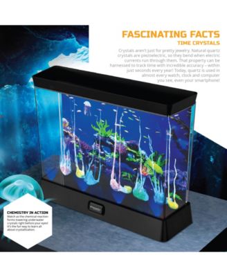 Discovery #MINDBLOWN Crystal Aquarium, DIY Underwater Crystal Garden, Grow Your Own Stones, Chemistry / Science STEM Toy Kit for Kids, with Glowing LED Lights, Age 8+ image number null