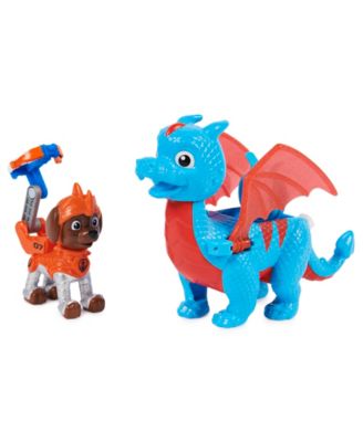 PAW Patrol, Rescue Knights Zuma and Dragon Ruby Action Figures Set, Kids Toys for Ages 3 and up