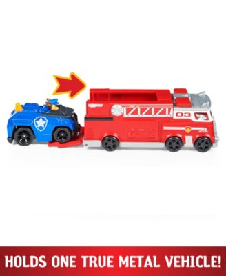 PAW Patrol, True Metal Firetruck Die-Cast Team Vehicle with 1:55 Scale Chase Toy Car, Kids Toys for Ages 3 and up image number null