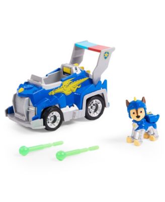 PAW Patrol, Rescue Knights Chase Changing Toy Car with Collectible Action Figure, Kids Toys for Ages 3 and up