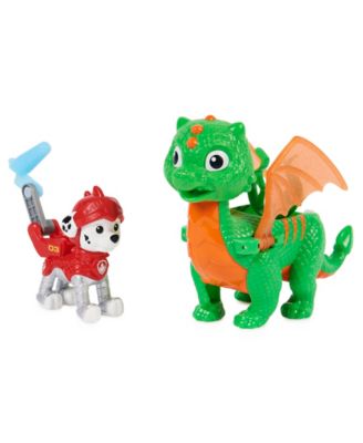 PAW Patrol, Rescue Knights Marshall and Dragon Jade Action Figures Set, Kids Toys for Ages 3 and up