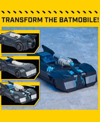 Batman, Tech Defender Batmobile, Transforming Vehicle with Blaster Launcher, Kids Toys for Boys Ages 4 and Up image number null
