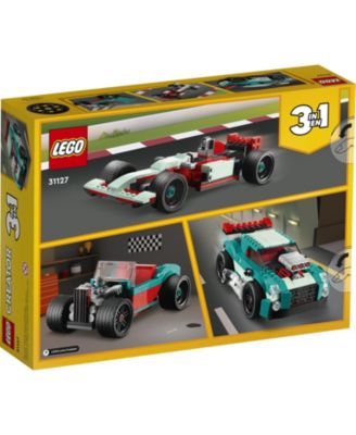LEGO  Creator 3 in 1 Street Racer Building Kit Featuring a Muscle Car, Hot Rod Car Toy and Race Car, 258 Pieces image number null