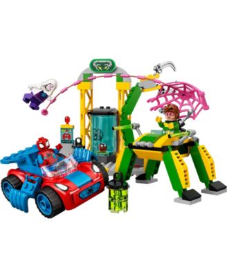 LEGO® Marvel Spidey and His Amazing Friends Spider-Man at Doc Ock's Lab Building Kit, 131 Pieces image number null