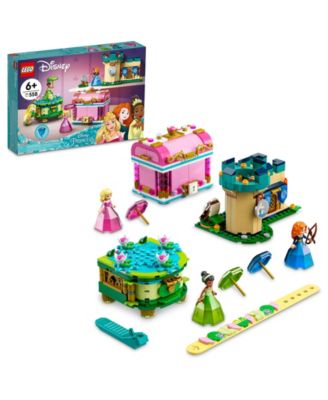 LEGO  Disney Aurora, Merida and Tiana's Enchanted Creations Building Kit, Jewelry Box Set, 558 Pieces image number null